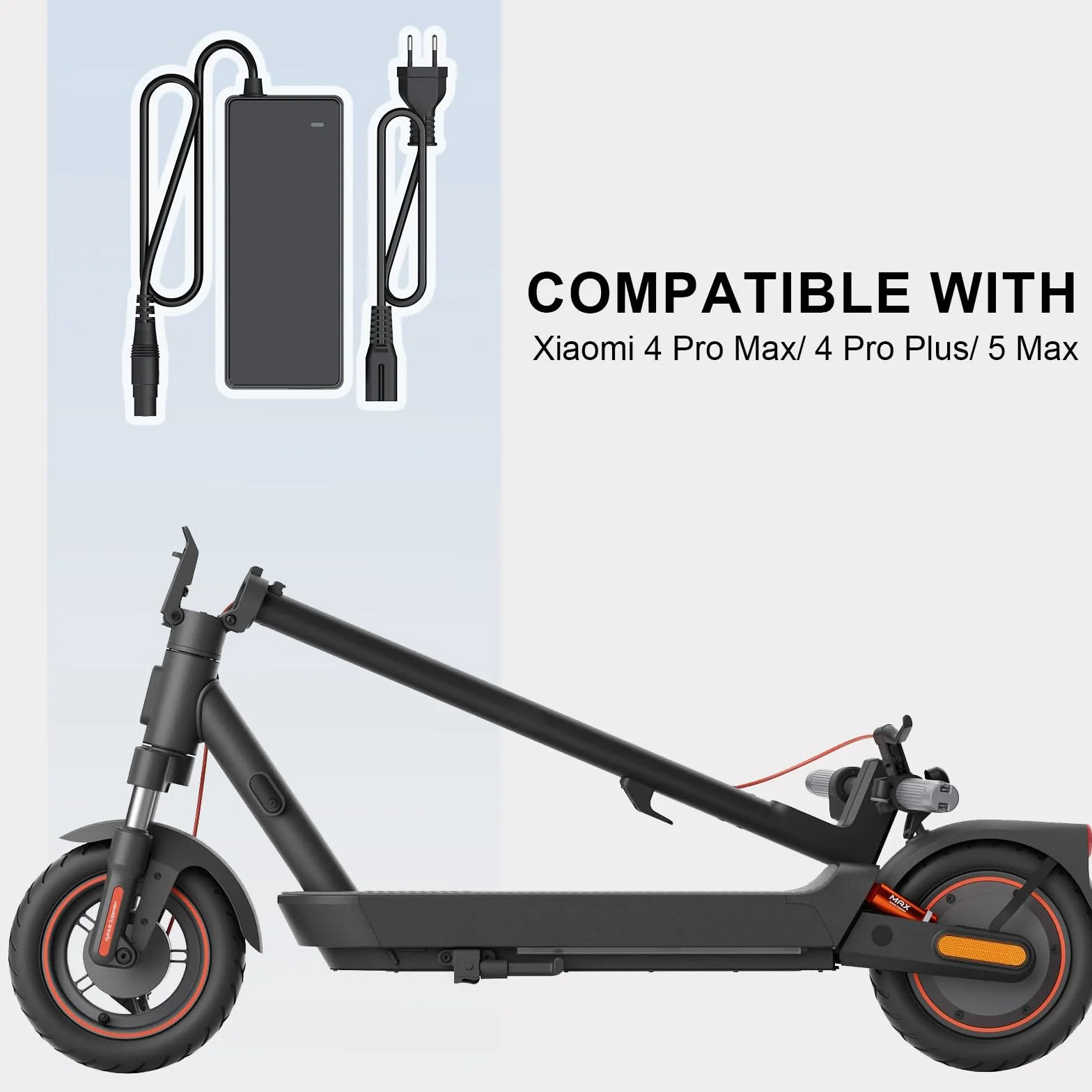 Mezelon 54,6 V 2A Ładowarka elektryczna do Xiaomi 4 Pro Max, Xiaomi 4 Pro Plus, DC szybkie ładowanie do akumulatora skutera elektrycznego 48 V