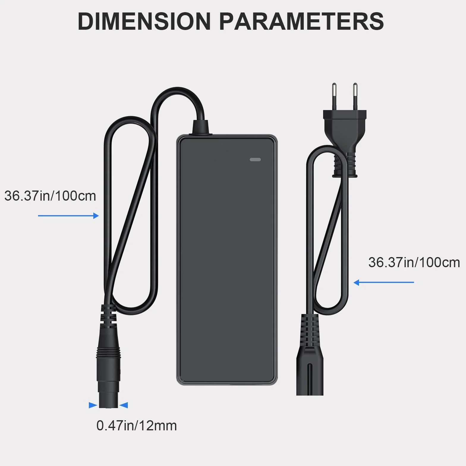 Mezelon 54,6 V 2A Ładowarka elektryczna do Xiaomi 4 Pro Max, Xiaomi 4 Pro Plus, DC szybkie ładowanie do akumulatora skutera elektrycznego 48 V