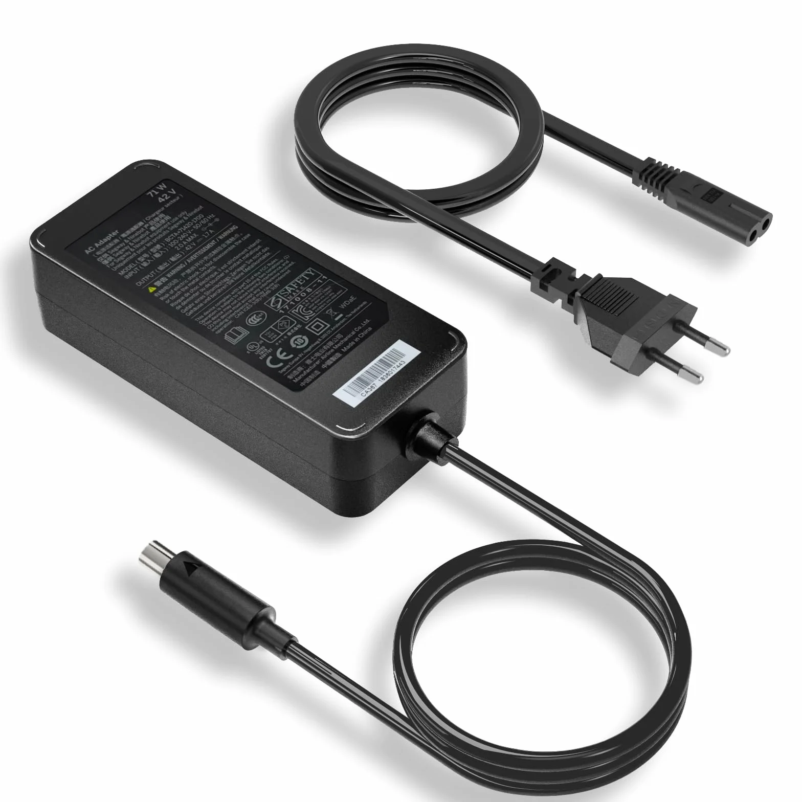 42V Ładowarka do Ninebot Electric Segway Scooter ES2, ES4, E22, F20, F20A, F25, F30, F40, D18, D28, D40, F2, F2 Plus, Air T15, Segway Ninebot KickScooter F2 Pro E2 Pro
